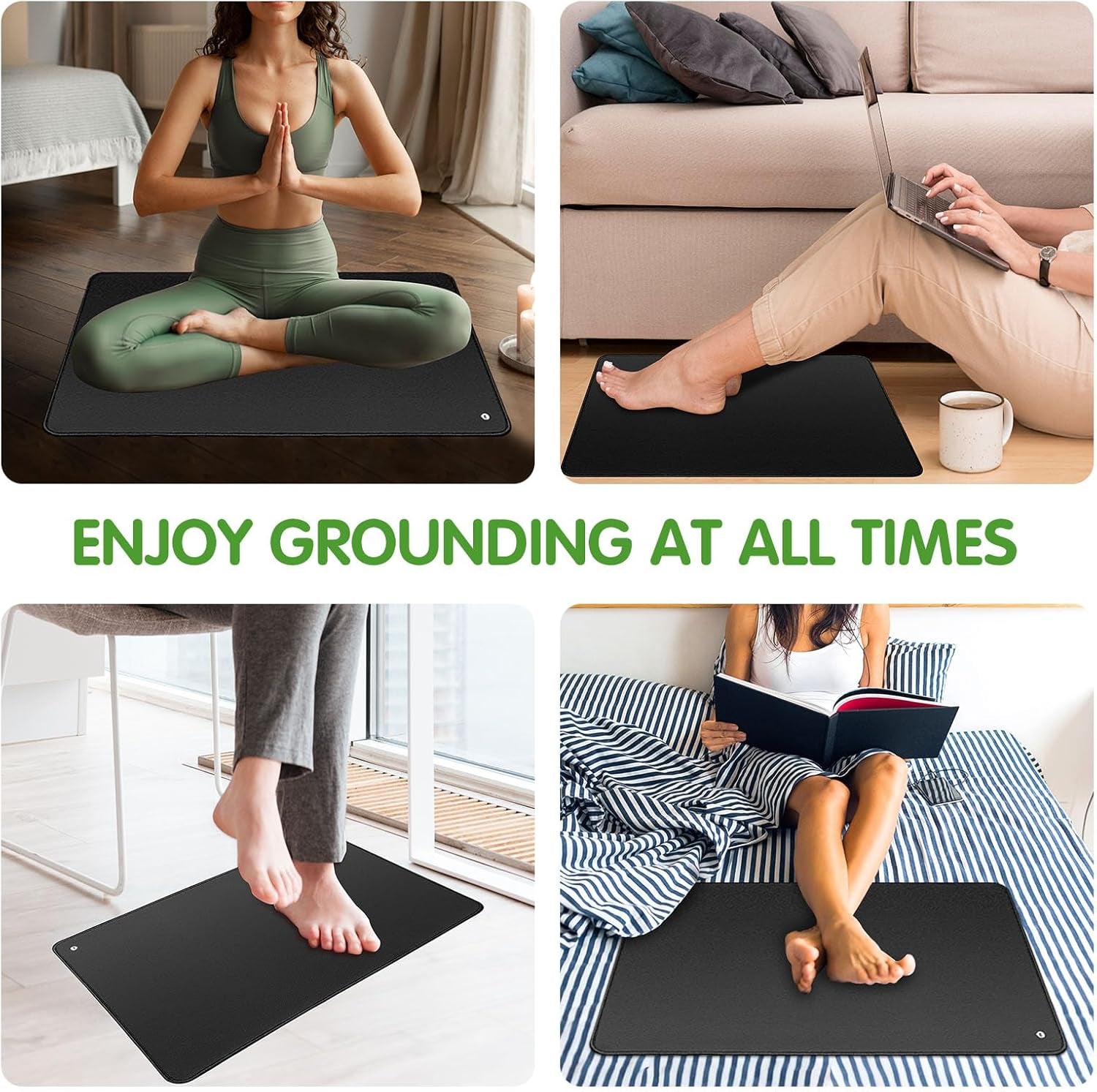 Grounding Mat, Grounding Mat for Bed 23.6 * 35.4. Earth Mat Grounding Pad, Grounding at Home