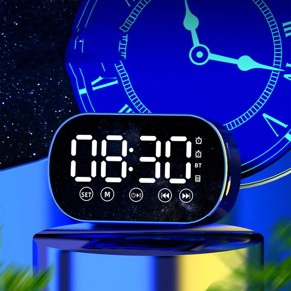 Portable Bluetooth Speaker with Mirror and Multiple Features