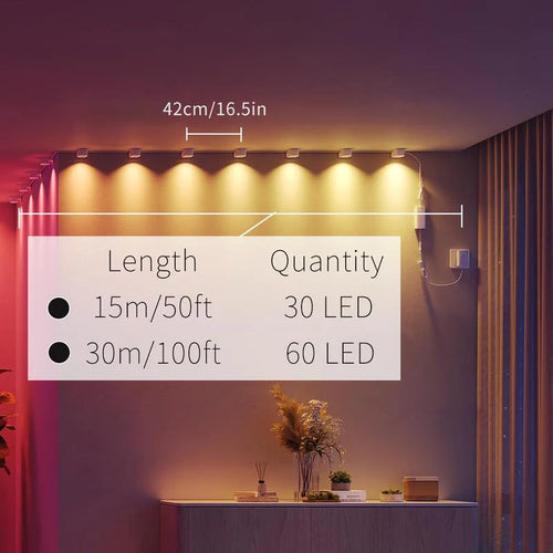 Outdoor Light with Remote Control, RGB+AI Outdoor Light, Waterproof House Light for Outside, Bluetooth-Compatible Light for Festival Home Decor