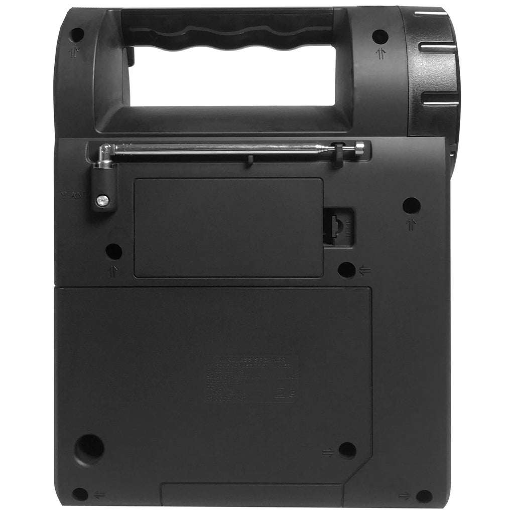 Supersonic Solar Power Speaker W FM Radio, Flashlight, Lantern & Phone Stand (SC-1075ER)